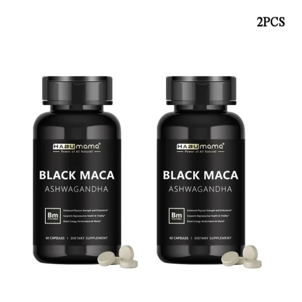 Black Maca, with Ashwagandha - Male Supplement for Endurance & Vitality - Image 8