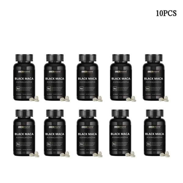 Black Maca, with Ashwagandha - Male Supplement for Endurance & Vitality - Image 11