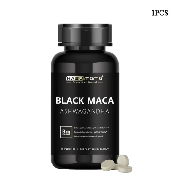 Black Maca, with Ashwagandha - Male Supplement for Endurance & Vitality - Image 7