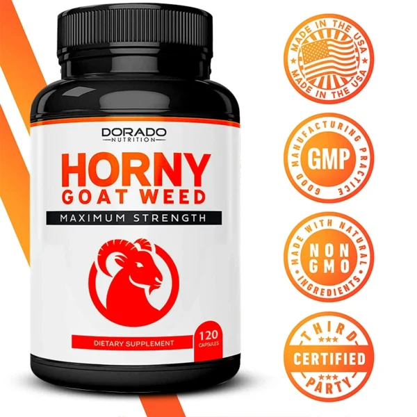 Horny Goat Weed - with Maca Root, Ginseng, Saw Palmetto, and Tribulus - Image 3