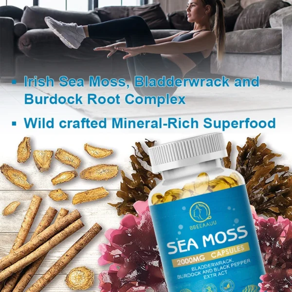 Organic Burdock Root Sea Moss Capsules - Image 11