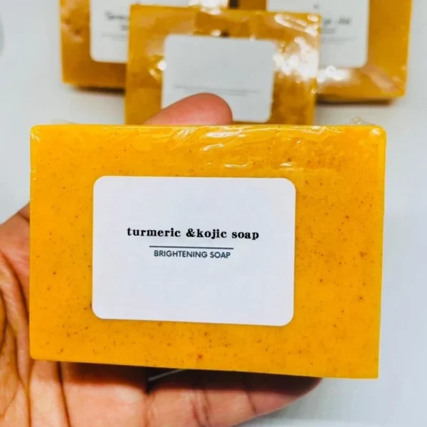 Turmeric Kojic Acid Lemon Soap Bar, for Deep Cleaning and Brightening - Image 14