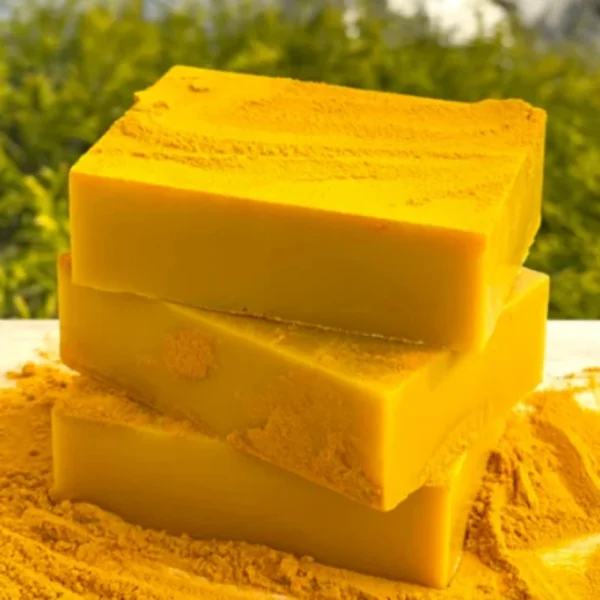 Turmeric Kojic Acid Lemon Soap Bar, for Deep Cleaning and Brightening