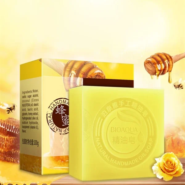 Organic Essential Oil Soaps - Honey, Rose, Jasmine, Lavender, Bamboo, Charcoal - Image 17