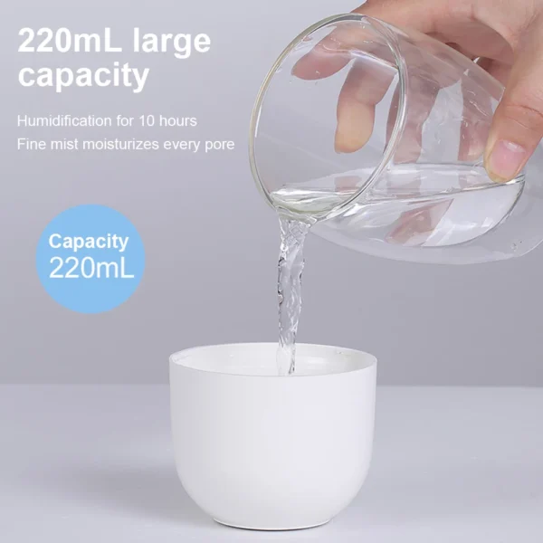 Portable USB Essential Oil Diffuser / Air Humidifier, with LED Light - Image 6