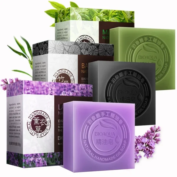 Organic Essential Oil Soaps - Honey, Rose, Jasmine, Lavender, Bamboo, Charcoal